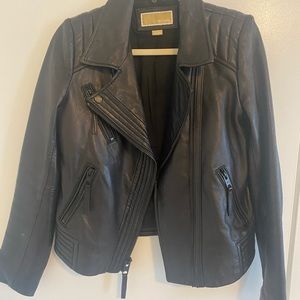 Michael Kors Asymmetrical Leather Jacket